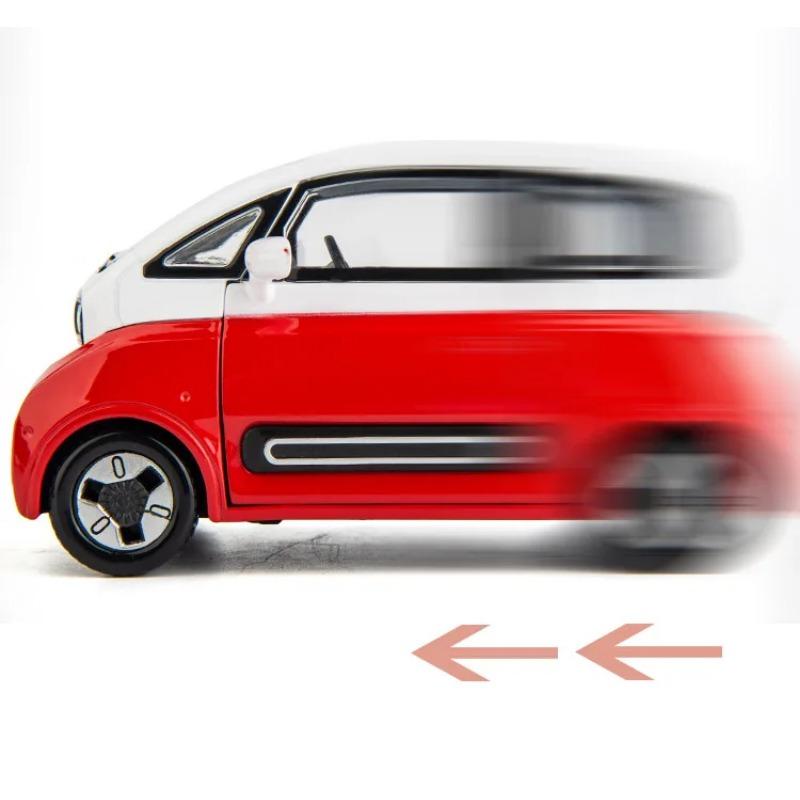 1/24 Wuling BAOJUN KIWI EV Legierung Druckguss & Spielzeugfahrzeuge Metall Spielzeugauto Modell Sound und Licht Rückzieher Sammlung Kinderspielzeug