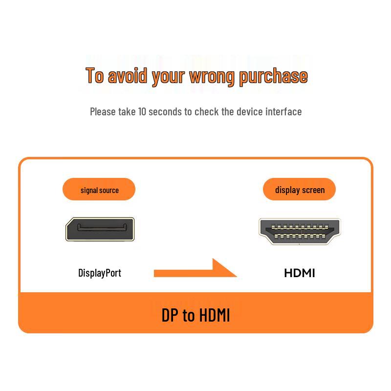 Shengwei DP to HDMI 4K Adapter