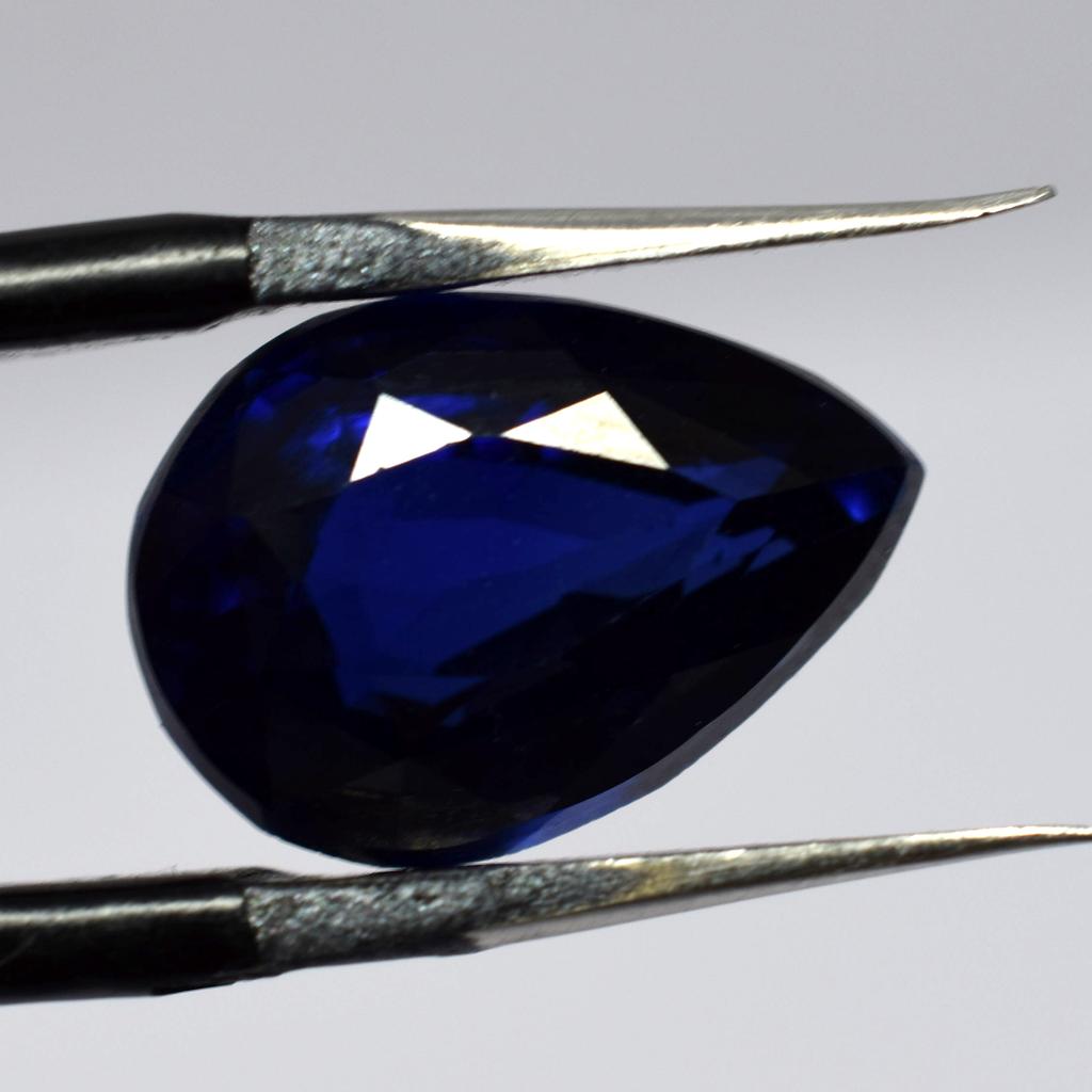 8.10 Ct Natural CERTIFIED Loose Gemstone Pear Cut Beautiful Blue Tanzanite