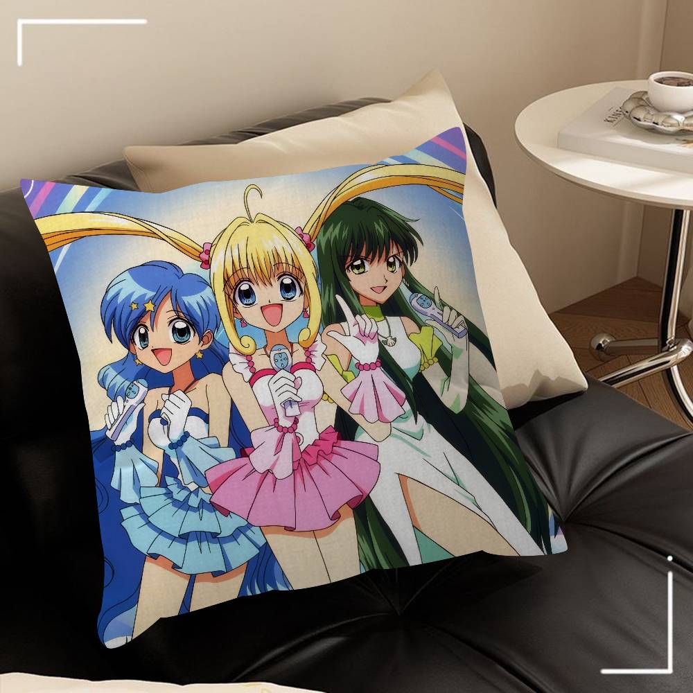 Anime M-Mermaid Melody Pichi Pichi Pitch   Cushion Cover Inches Farmhouse Decor Home Throw Pillow Covers for Couch Decorations