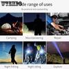 LED High Light Remote Flashlight USB Charging Telescopic Zoom Flashlight Outdoor Portable Small Flashlight