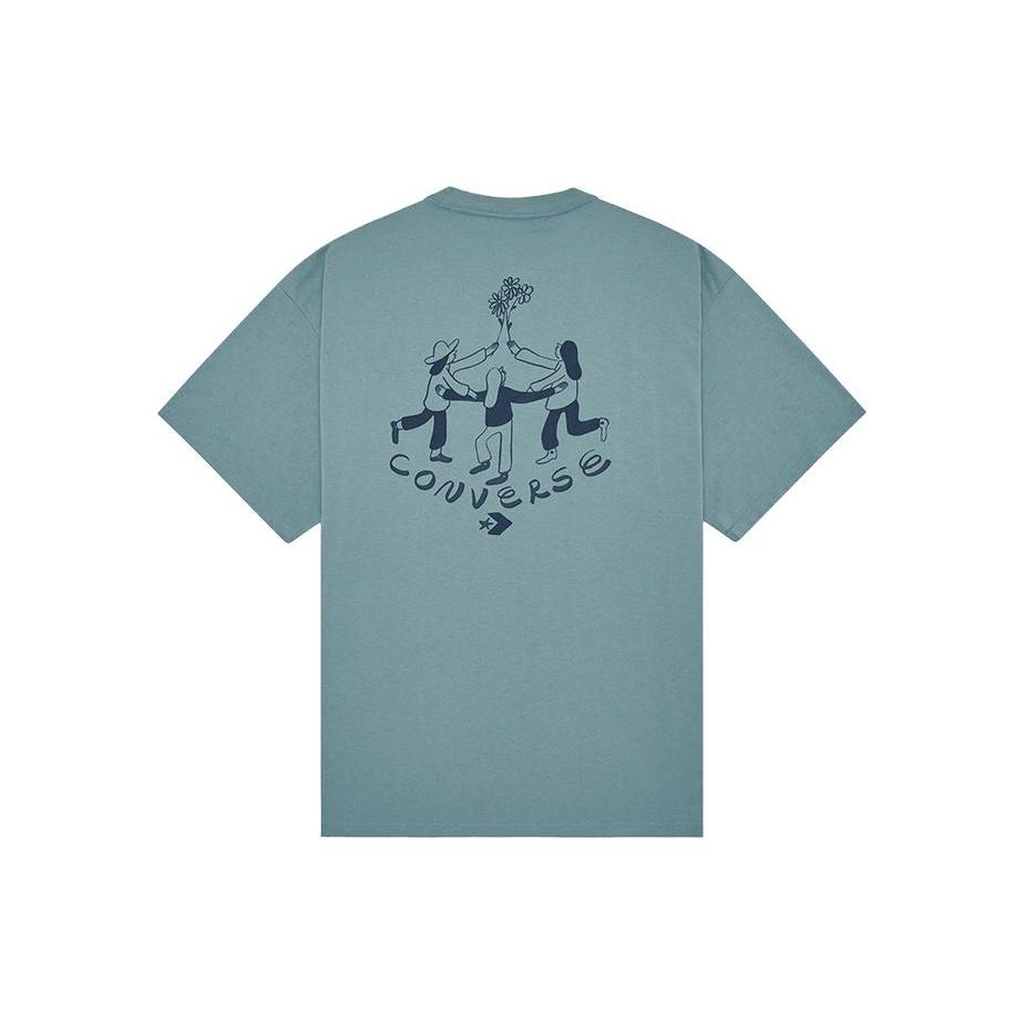 Converse Flower Friends Tee Asia Sizing 'Blue' Men's 10024757-A03