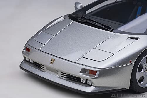 AUTOart 1/18 Scale Lamborghini Diablo SE30 Jota in Titanio/Metallic Silver (Finished Model) 79143