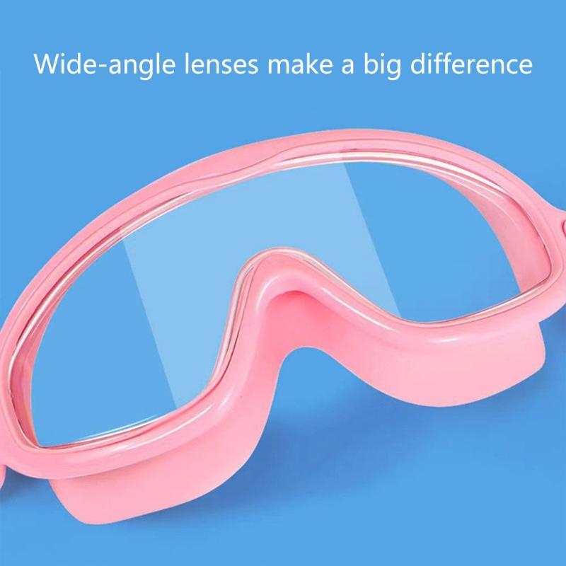 Adjustable Swim Training Glasses Professional Swimming Goggles Comfortable Large Frame Swim Glasses for Children Adults