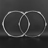 2 Pieces 14-Inch Drum Hoop Polished Hardware Easy to Install for Music Students
