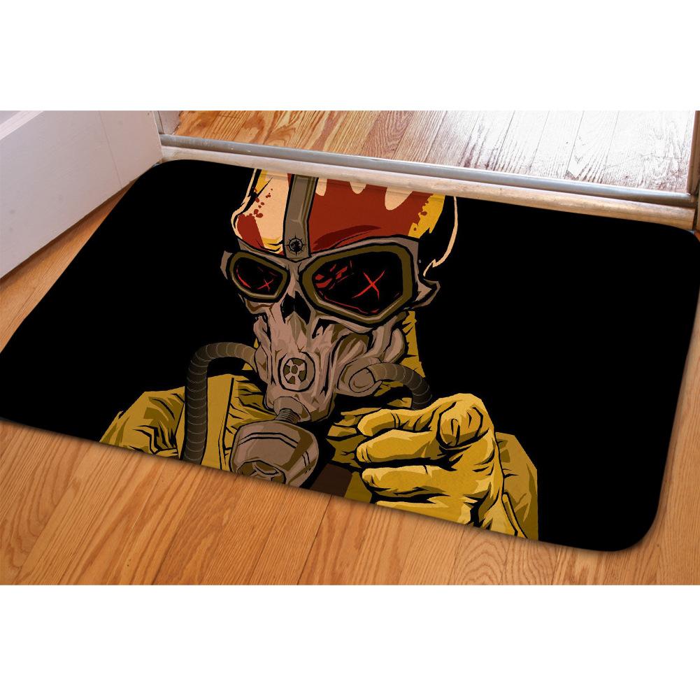 Banksy Bath Mat Graffiti Love Deep Loving And Embracing Couple With Diving Helmets On Dark Gray Doormat Carpet Door Home Decor