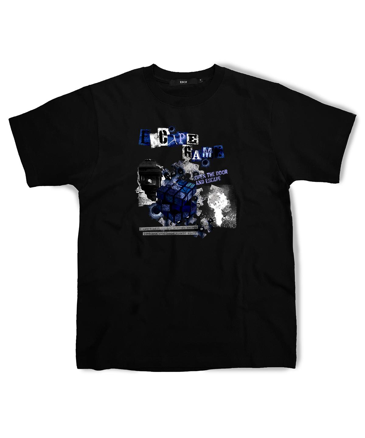 Escape From Blue Escape Game T-Shirt Black M