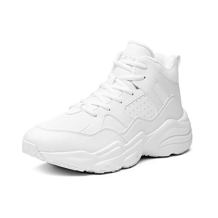 Anta Fleece Lined Cushioning Thermal Mid Top Running Shoes Men's Pure White 91846902-1