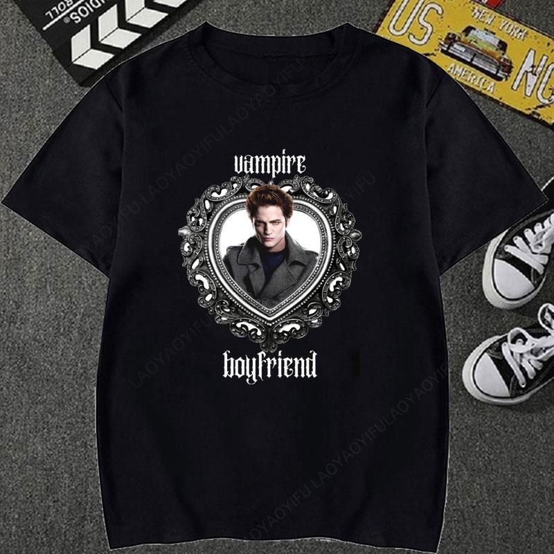 Twilight Saga Fans Tshirt Uampire Camisa Polyester Material Comic Vampires Wolves Rounisexce New Style Picture Y2k Clothing