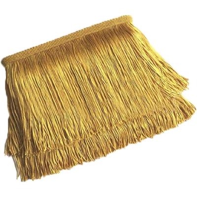 6-inch Sewing Fringe Trim, 10-yard Polyester Gold Tassel Chain Trim, DIY Clothing Lights and Pillow Decoration
