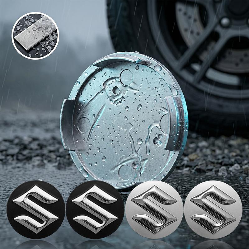 4 Stück/Set Auto Radnabenkappe Nabenkappe Felgennabe Staubschutzabdeckung Emblem Für Suzuki Samurai Ltz 400 Vitara Gsr 600 Jimny Escudo Swift Strom 650 Alto
