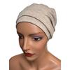 Iryda Light Beige Turban Sweater Hat Autumn-Winter Also After Chemotherapy
