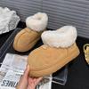 Big Head Boots Women's 2025 New Winter Velvet Cotton Shoes Gentle Warm Waterproof Non-slip Bread Shoes Fashion Boots