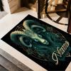 Aries Zodiac Portrait Personalized Name Carpet Perfect for Decorate Room Balcony Dining Room Outdoor Antislip Carpet Office Home Decor