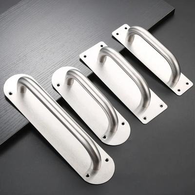 Safety Door Door Plate Handle Stainless Steel Furniture Handle Heavy Duty Barn Door Pull Sliding Door Mounting Accessories