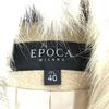 Japan EPOCA Removable Fur Cashmere Wool Long Coat Women S-M Beige(USED)