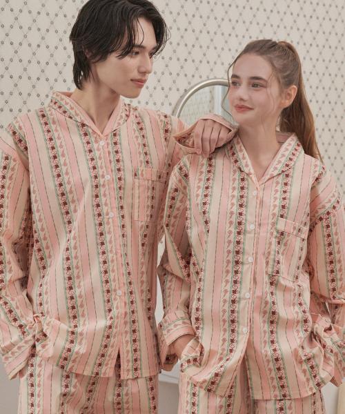 [OFF HOUR OBJET] Ruby Petal Bay Long-sleeve Pajama Set [2SET] [Shipped from Korea] 100% Authentic
