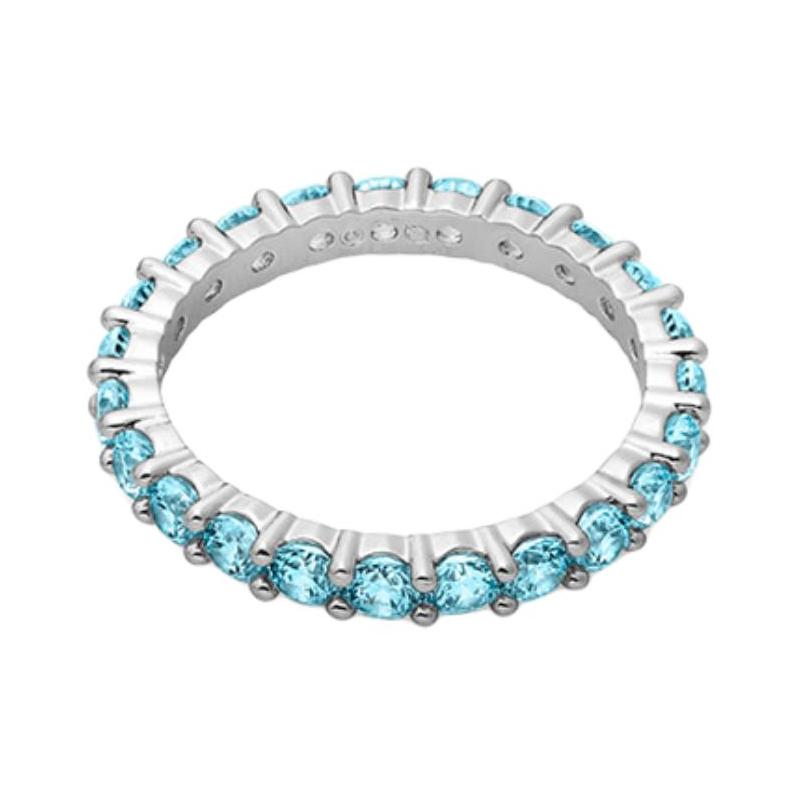 Swarovski Original design cubic zirconia ring, same style for men and women, blue 5658672 синий