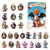 Christmas Countdown Calendar Advent Box 24-Day Mini Cute Flying Dragon Ornament
