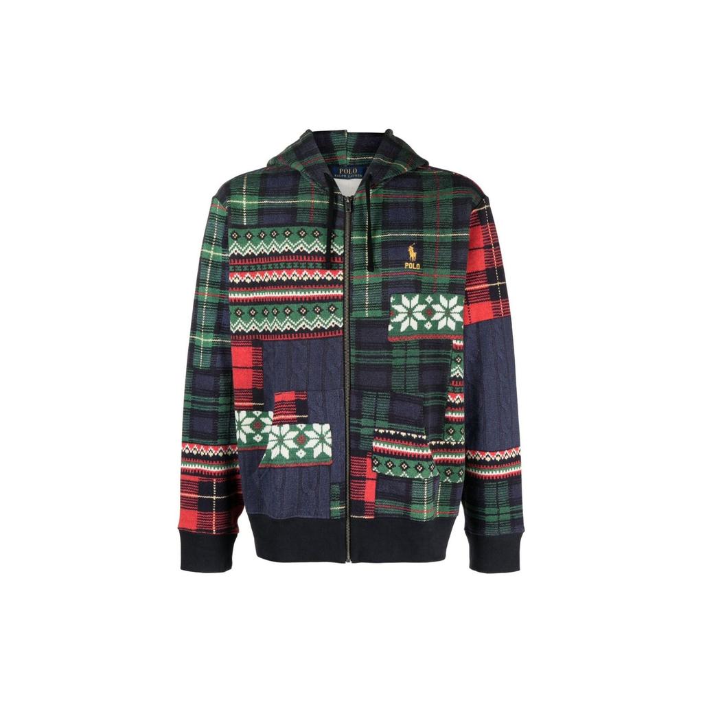 Polo Ralph Lauren Patchwork Design Logo Embroidered Loose Fit Long Sleeve Jacket Men Jacket Multicolor 710920201-001