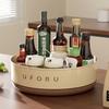360° Rotating Kitchen Rack Large Capacity Multifunctional Condiment Storage Box Tabletop Organizer Fruit Platter Cosmetic