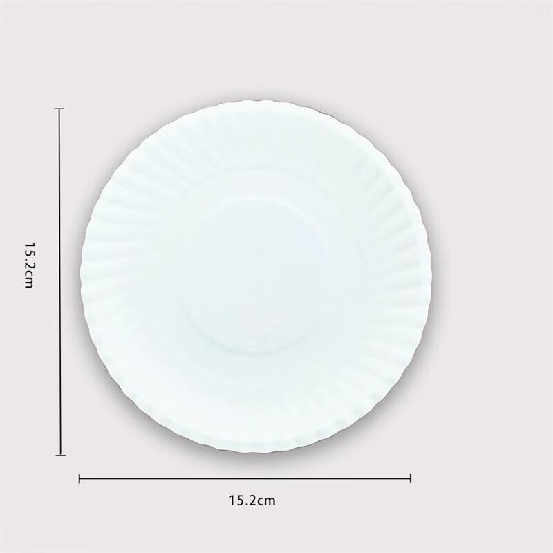 Disposable White 6-inch Paper Plates