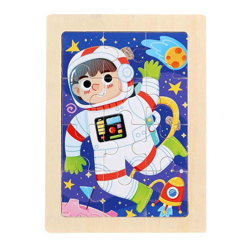 Early Education Wooden 20-Piece Puzzle Board for Infants and Young Children (Ages 0-6)