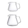2 Stück Klarglas French Press Stil Kaffeemaschine und Teekanne für den täglichen Gebrauch in der Küche mit 300/500 ml Fassungsvermögen