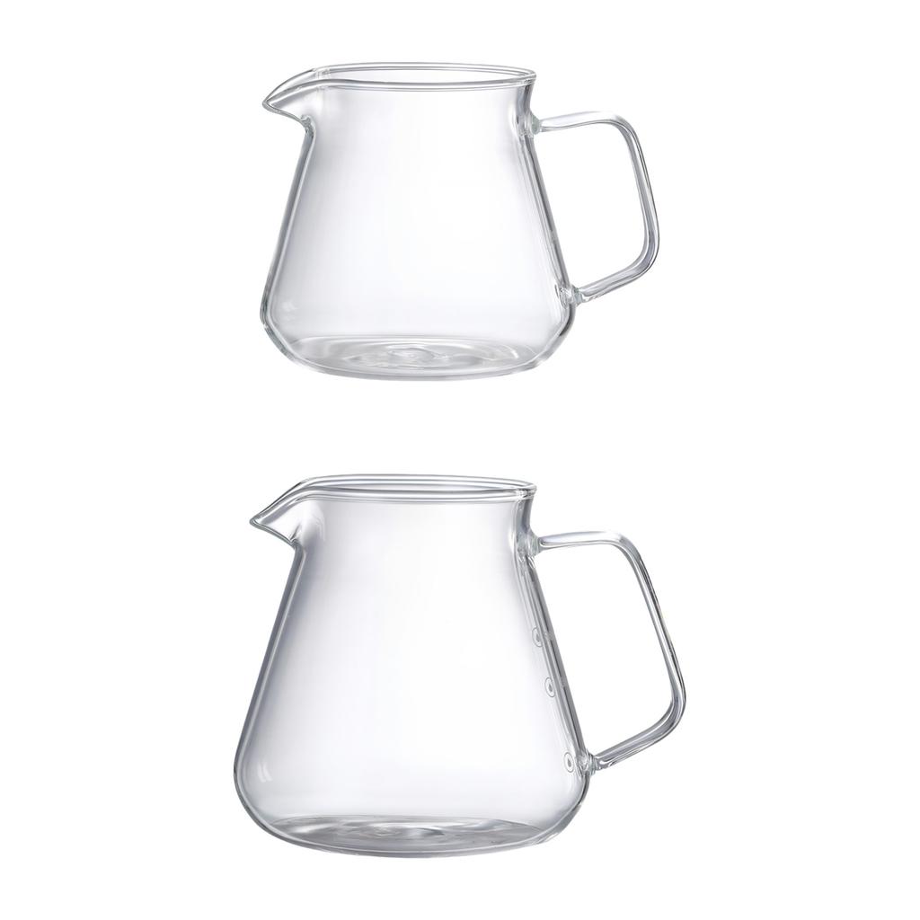2 Stück Klarglas French Press Stil Kaffeemaschine und Teekanne für den täglichen Gebrauch in der Küche mit 300/500 ml Fassungsvermögen