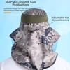 Outdoor Sun Protection Bucket Hat With Full Face Net, Anti-Mosquito Breathable Fishing Hat For Men Women