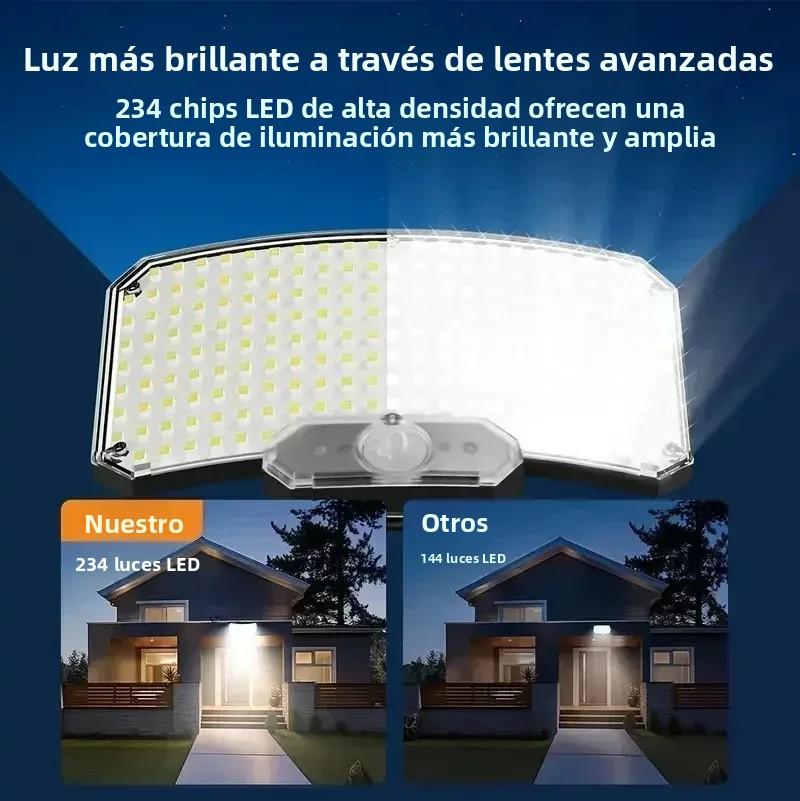 High Power 234LED Sensor Solar Light Outdoor 3 Working Modes IP65 Waterproof Lights for Yard Garden Fence Decorative Wall Light