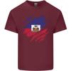 Torn Haiti Flag Haitian Day Football Unisexs Light Cotton TShirt