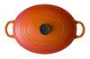 Le Creuset Oval Cocotte 25cm orange Gas IH Oven Compatible