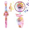Children's Cartoon Music Watch with Seven-Color Luminous Spinning Gyro Toy