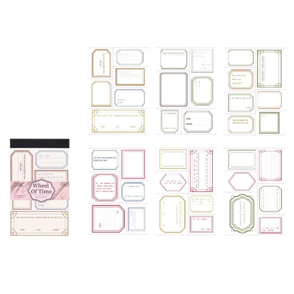 Vintage Memo Pads 30 Sheets, 15.4x9.4cm Non-adhesive Junk Journal Paper for Scrapbooking