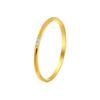Korean Light Luxury Sparkling Diamond Gold Titanium Ring - Women's Index or Pinky Finger Jewelry