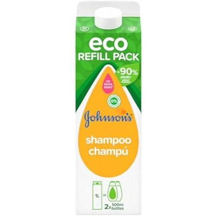 Shampooing - JOHNSON'S BABY - ECO REFILL PACK - 1000 Ml - Pour Bébé - Mixte