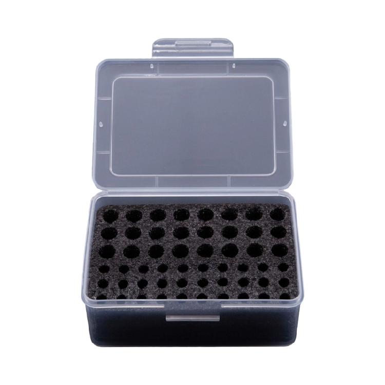 

Battery Storage Box for 2A 3A Batteries 54 Capacity Intelligent Compartments Providing Moisture Resistance and Organization прозрачный