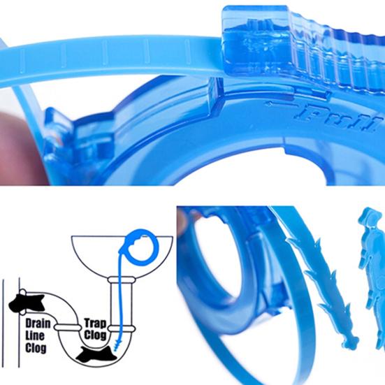 Sink Clog Remover Telescoping Ergonomic ABS Long Length Hair Cleaner for Bathroom