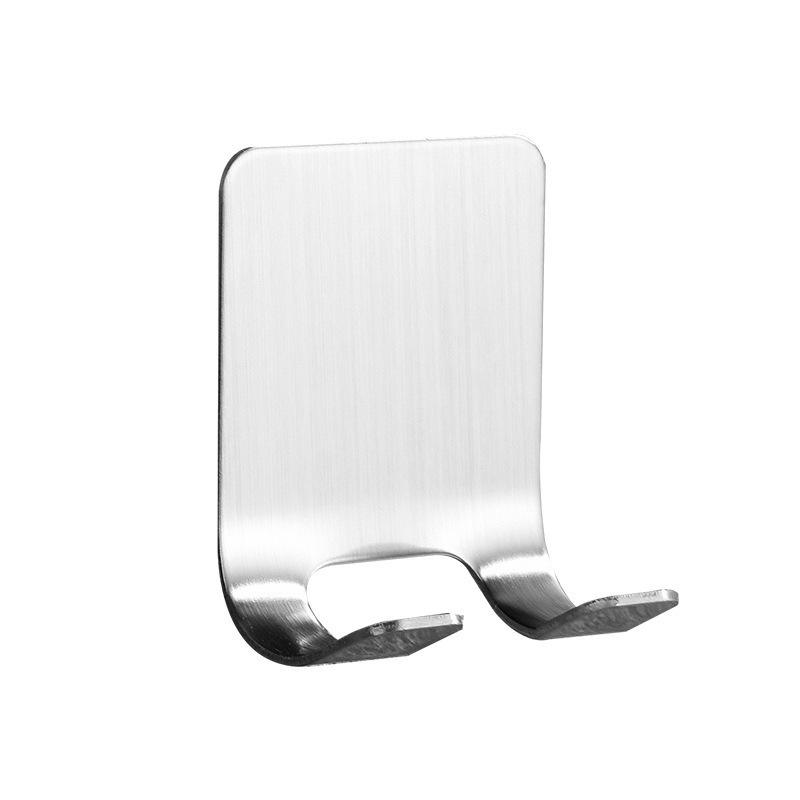 Punch-Free Stainless Steel Razor Holder with Strong Adhesive