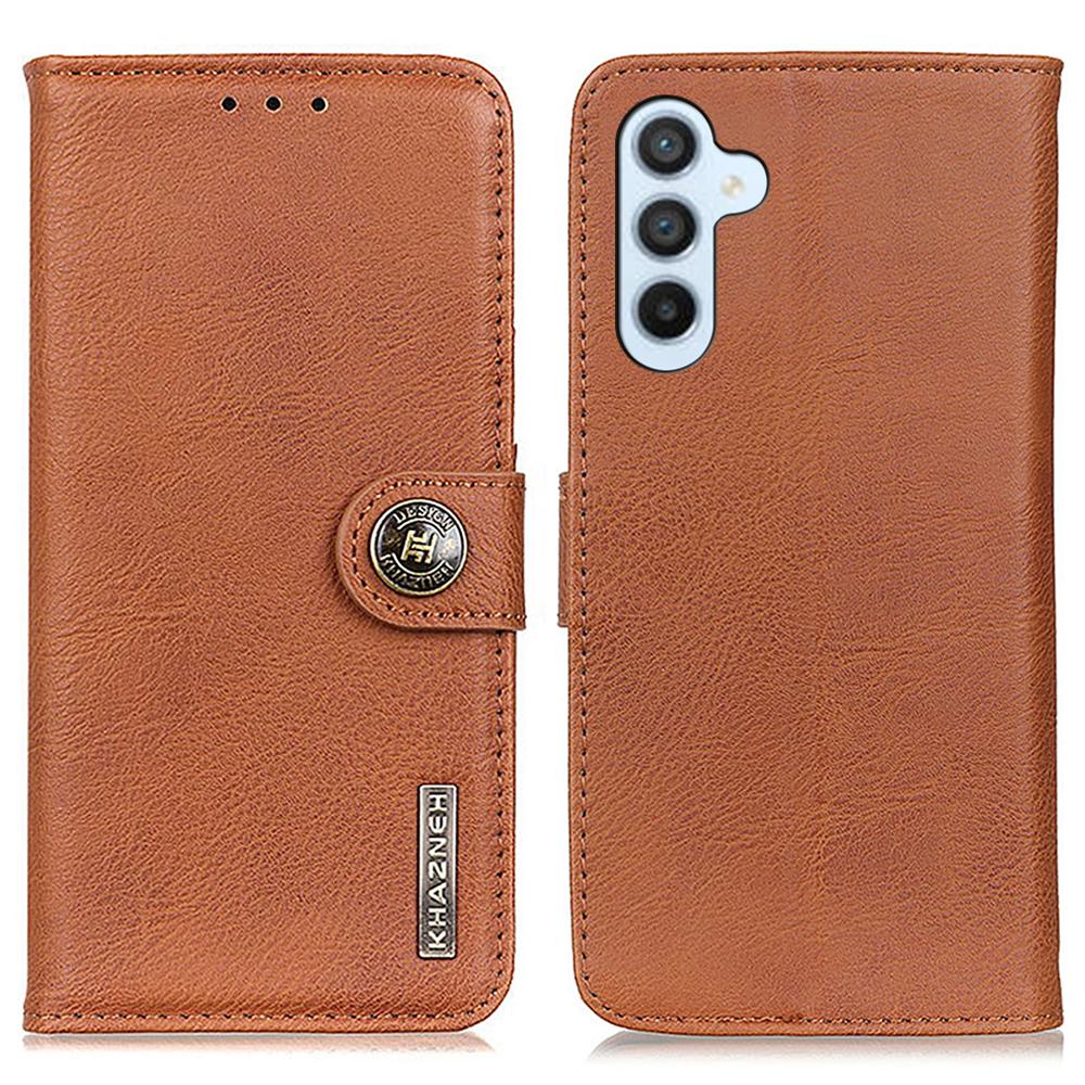 KHAZNEH Für Samsung Galaxy A16 5G/A16 4G Brieftaschenhülle Rindsledertextur Leder Klapphandyhülle