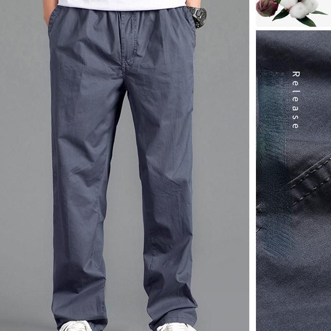 Men's New Overalls Loose Straight Summer Casual Pants Outdoor Training Sports Al Pants Cotton Comfort Trousers