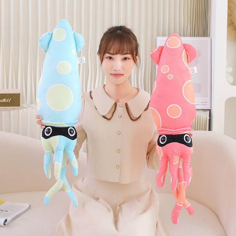 Cartoon Plush Squid Octopus Stuffed Animal Doll Children Birthday Pillow Gifts