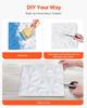 3D Wall Panels 33-Pack 11.81x11.81'' PVC 32 Sq.Ft Coverage Diamond White