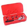 4 In 1 Adjustable Faucet Wrench 80mm Large Opening with 3 Card Slots Universal Double-ended Wrench Self-Adjusting