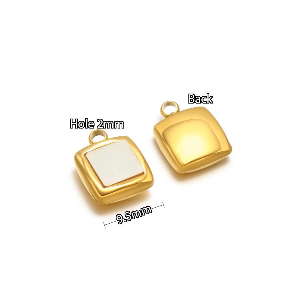 5pcs Stainless Steel Heart Shell Charms  Butterfly Pendants for DIY Jewelry Supplies Women Necklace Findings Earrings Making