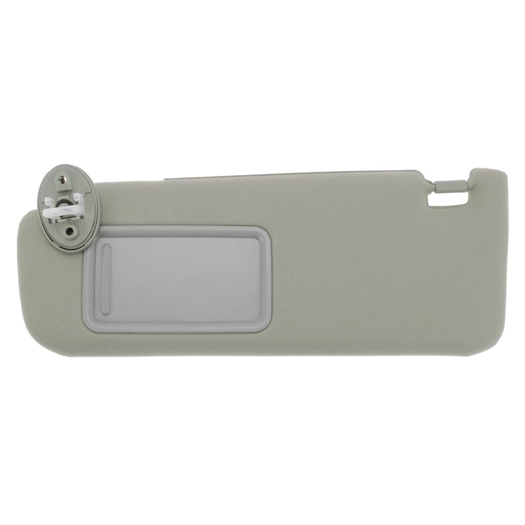 Motoforti Left Driver Sidecar Sun Visor Assembly with for Toyota Camry Part Numbers Mirror, Plastic, 12-17, Gray,