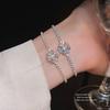 Floral Zirconium Adjustable Bracelet For Women With Elegant And Trendy Style