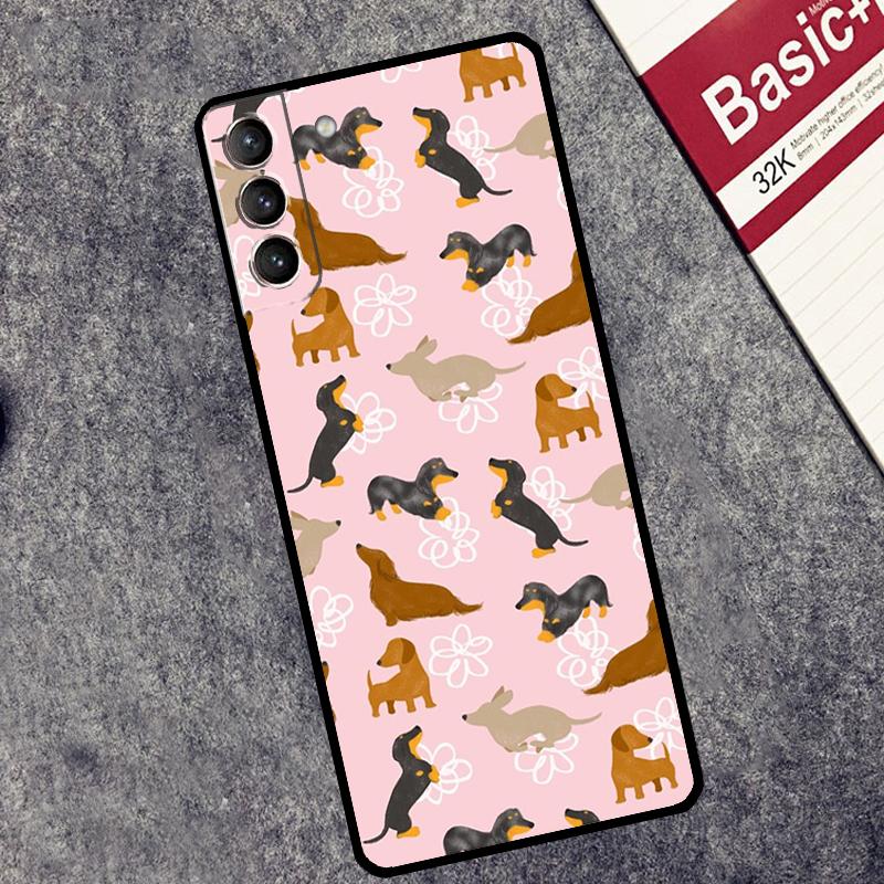 Dachshund Teckel Dackel Dog Case For Samsung Galaxy S24 S23 S22 S21 Plus Ultra Note 20 S9 S10 Note 10 S20 S21 FE Cover