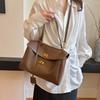 French Style Advanced Texture Soft Surface Tote Bag Women's Simple Large Capacity Elegant Underarm Shoulder Bag Commuter Messenger Bag